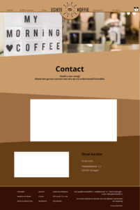 Contact pagina
